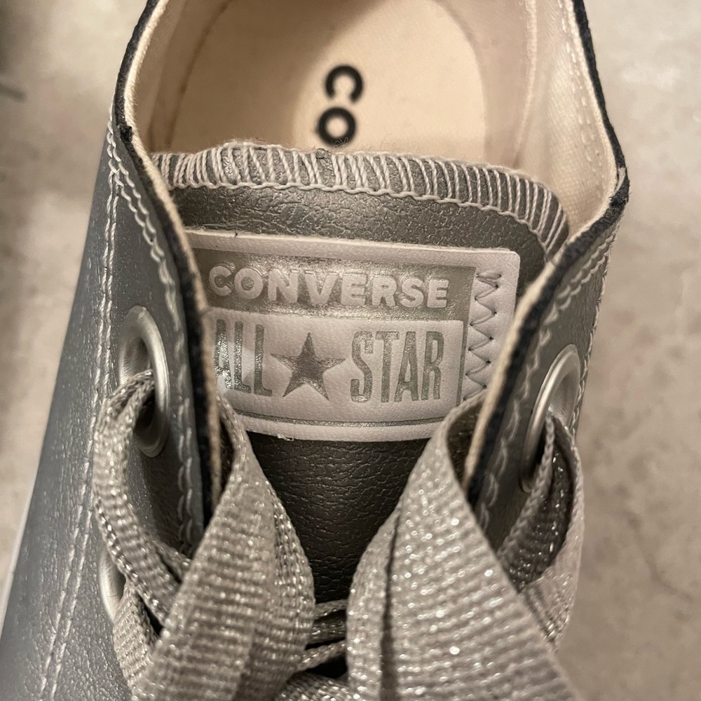 Metallic Silver Converse - Picture 4 of 6